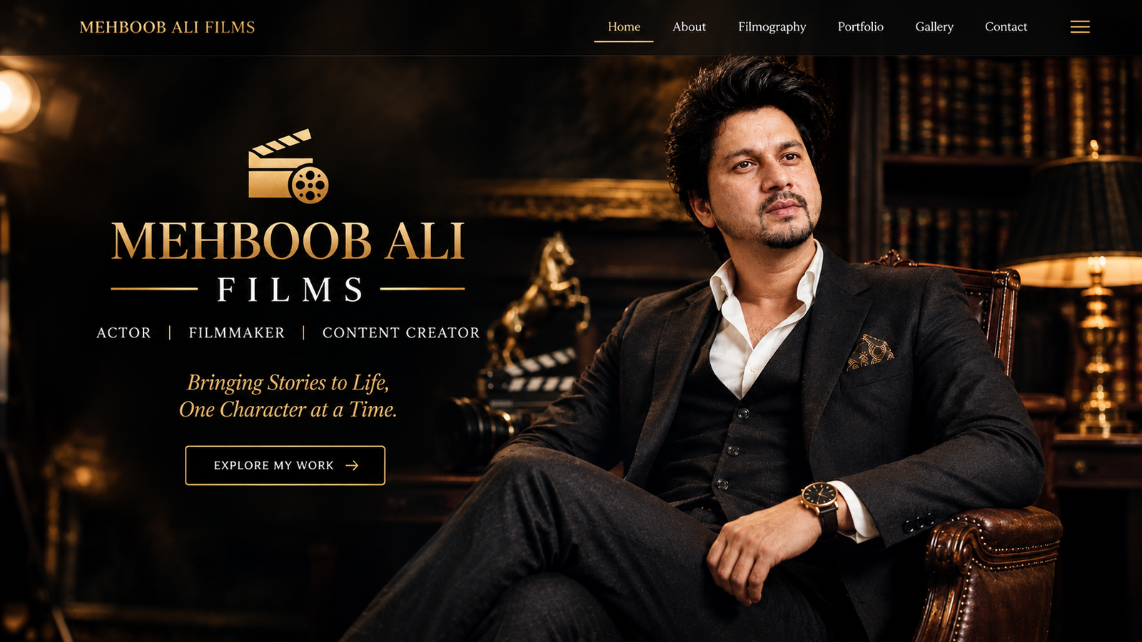 Portfolio of Mehboob Ali Actor & Filmmaker